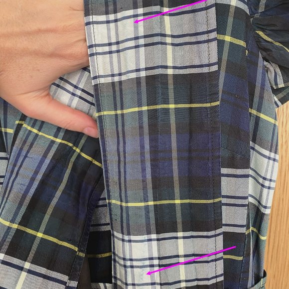 Tartan Plaid Spence Wrap Dress by Sara Berman, size XS - Picture 6 of 10